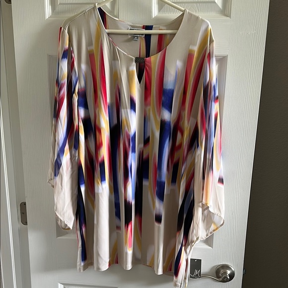 JM Collection Tops - JM Collection Multicolor Abstract Blouse NWT 3X